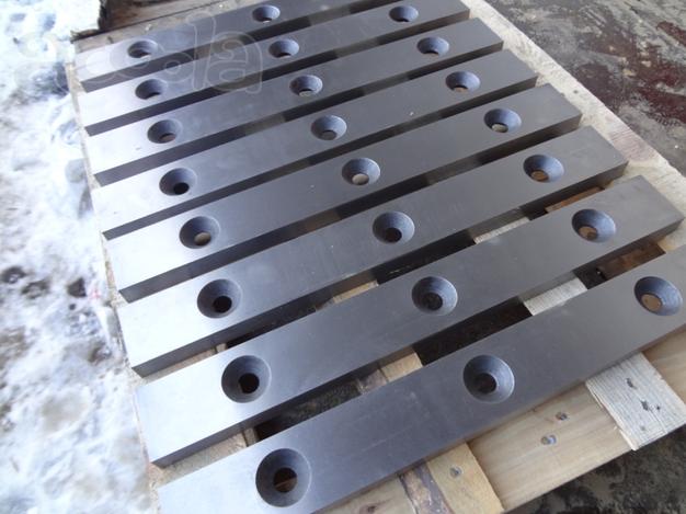 Производитель ножей для дробилок, гильотинных ножниц 520х75х25, 540х60х16, 510х60х20